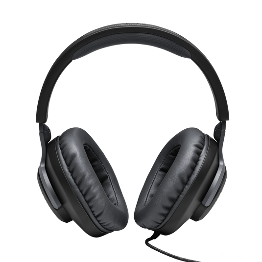 JBL Quantum 100 - Black - Wired over-ear gaming headset with flip-up mic - Front image number null